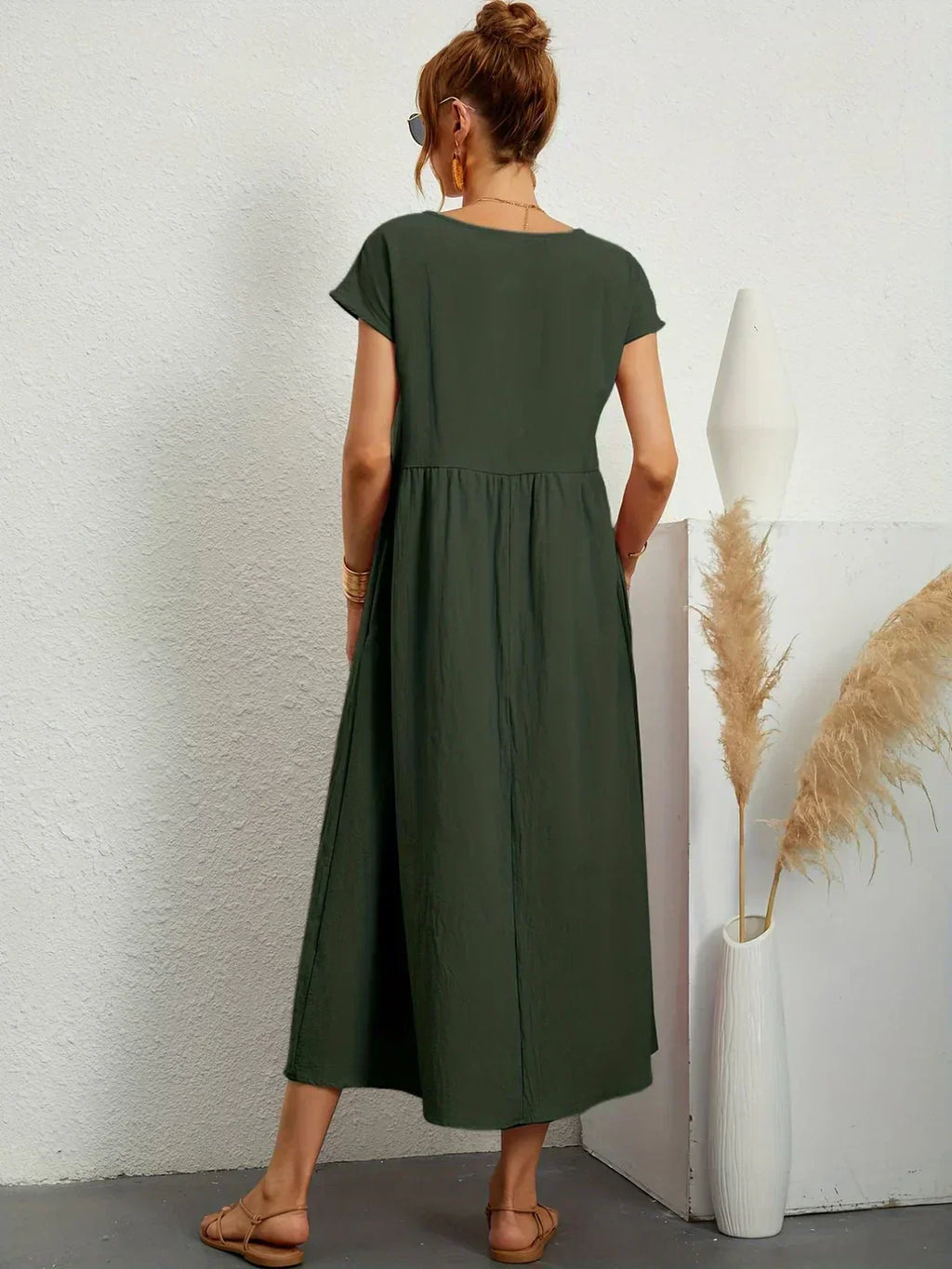 GABRIELA™ | VESTIDO MIDI FLUIDO DE ELEGANCIA ATEMPORAL