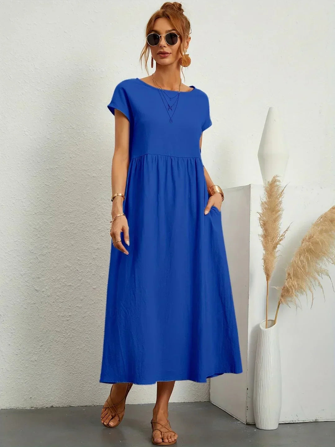 GABRIELA™ | VESTIDO MIDI FLUIDO DE ELEGANCIA ATEMPORAL