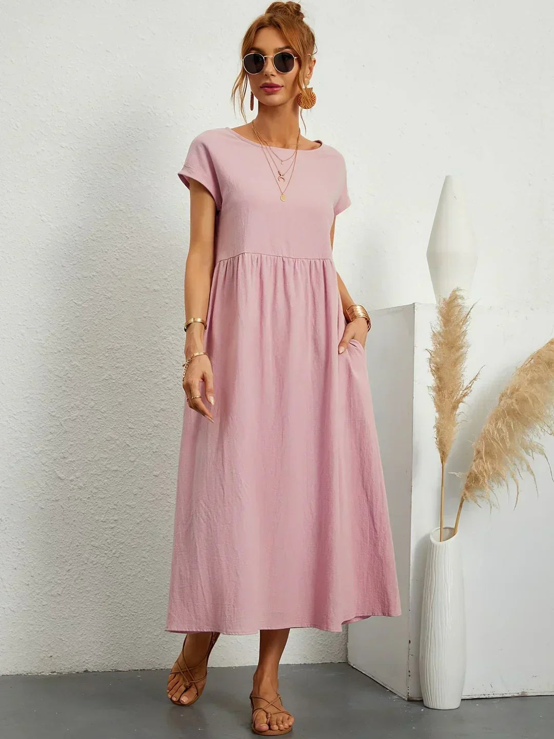 GABRIELA™ | VESTIDO MIDI FLUIDO DE ELEGANCIA ATEMPORAL