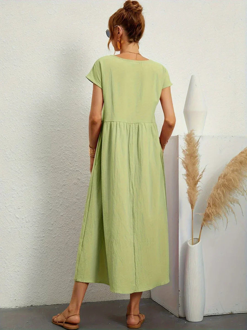 GABRIELA™ | VESTIDO MIDI FLUIDO DE ELEGANCIA ATEMPORAL