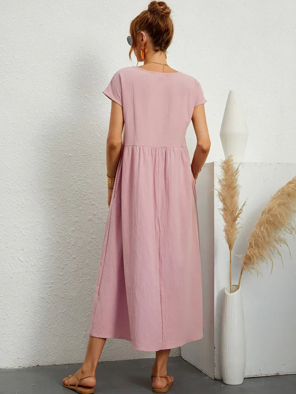 GABRIELA™ | VESTIDO MIDI FLUIDO DE ELEGANCIA ATEMPORAL