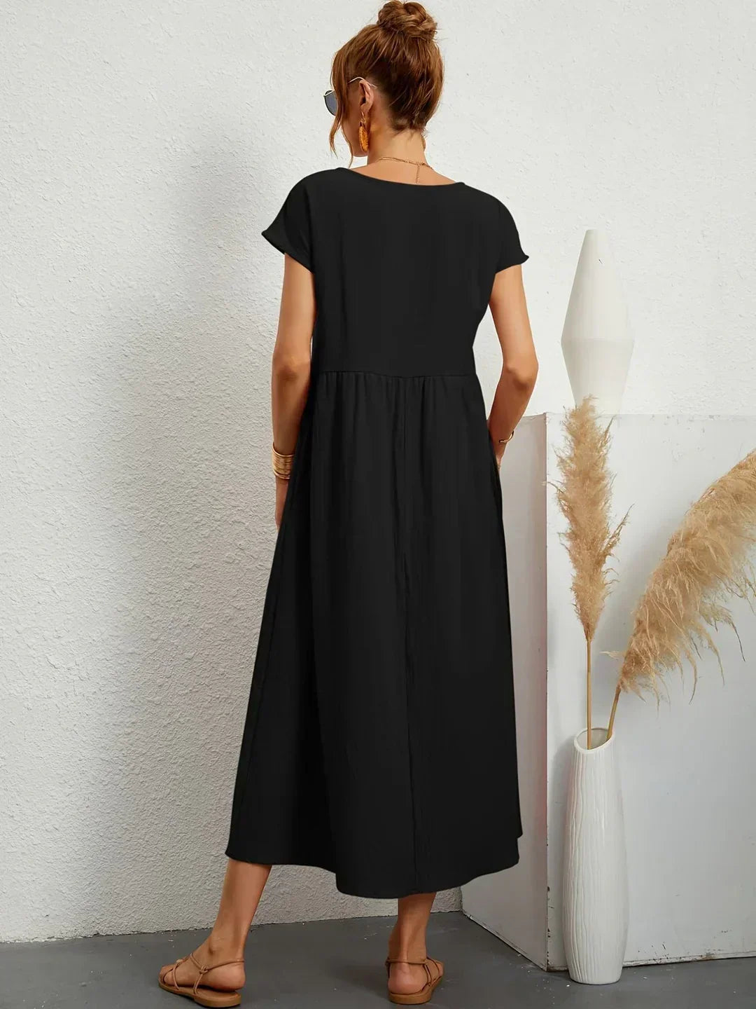 GABRIELA™ | VESTIDO MIDI FLUIDO DE ELEGANCIA ATEMPORAL