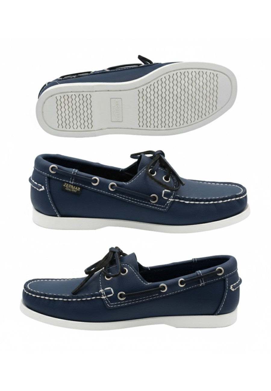 Nauticos de piel suave azules de hombre tallas de la 40 a la 47