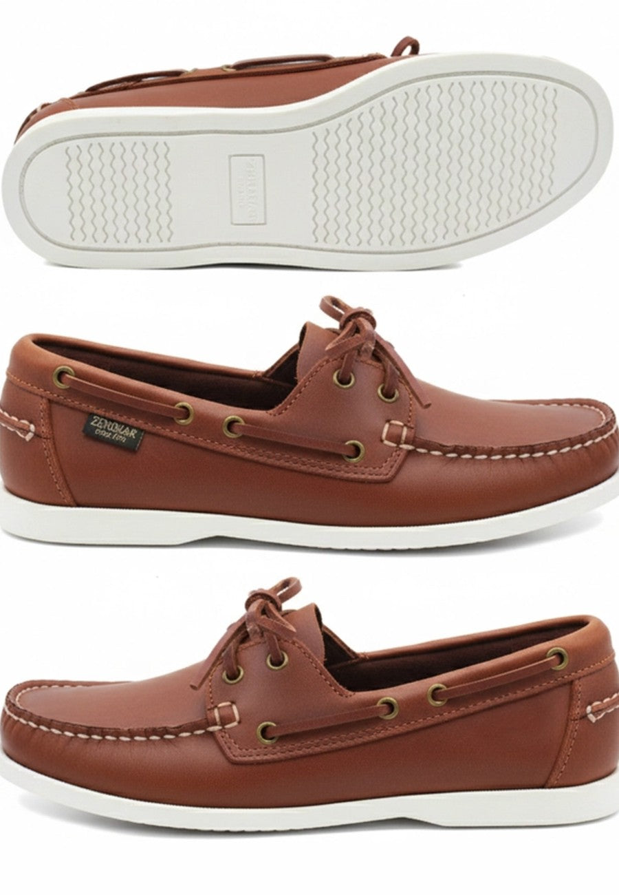 Nauticos de piel marrón de hombre tallas de la 40 a la 47