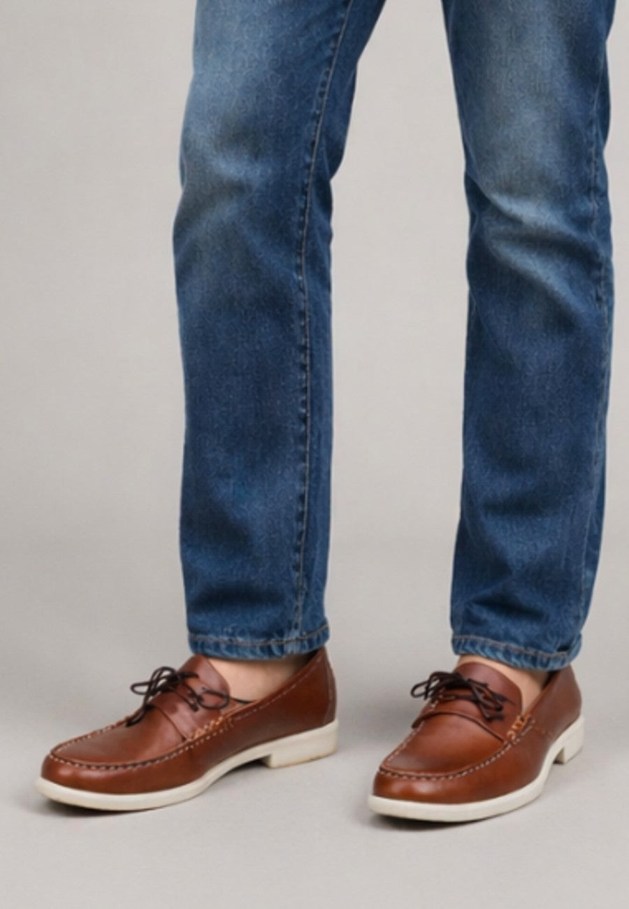 Nauticos de piel marrón de hombre tallas de la 40 a la 47