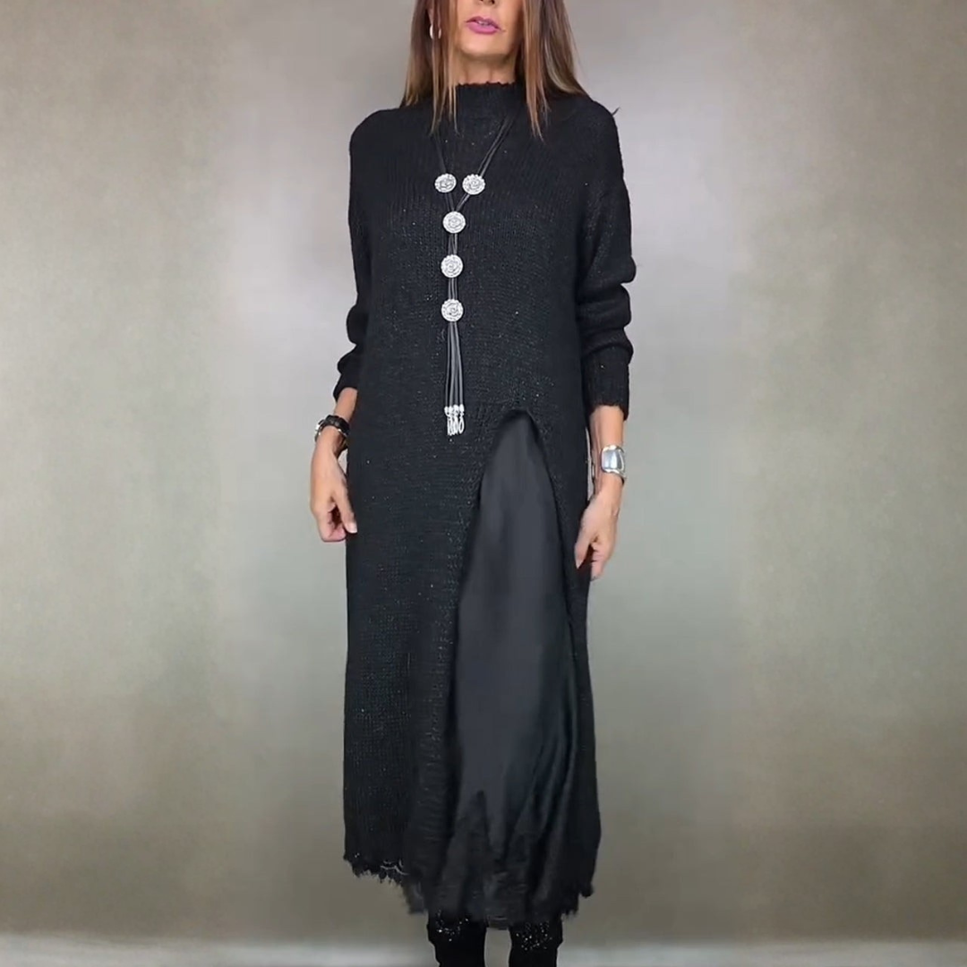 SOFÍA | KOMPLETTES UND ELEGANTES SET (LONGER PULLOVER + KLEID)