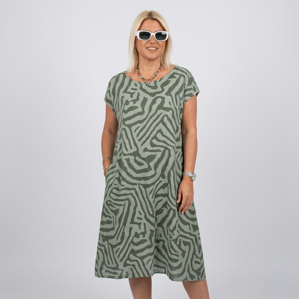 ALMA™ | RUNDHALS-KLEID