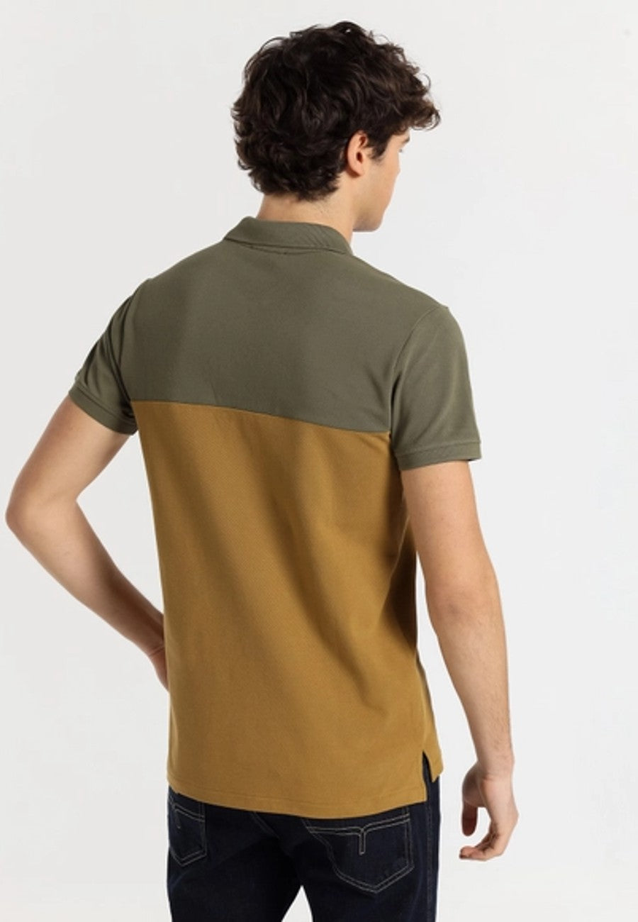 Polo LOIS da uomo con tasca marrone