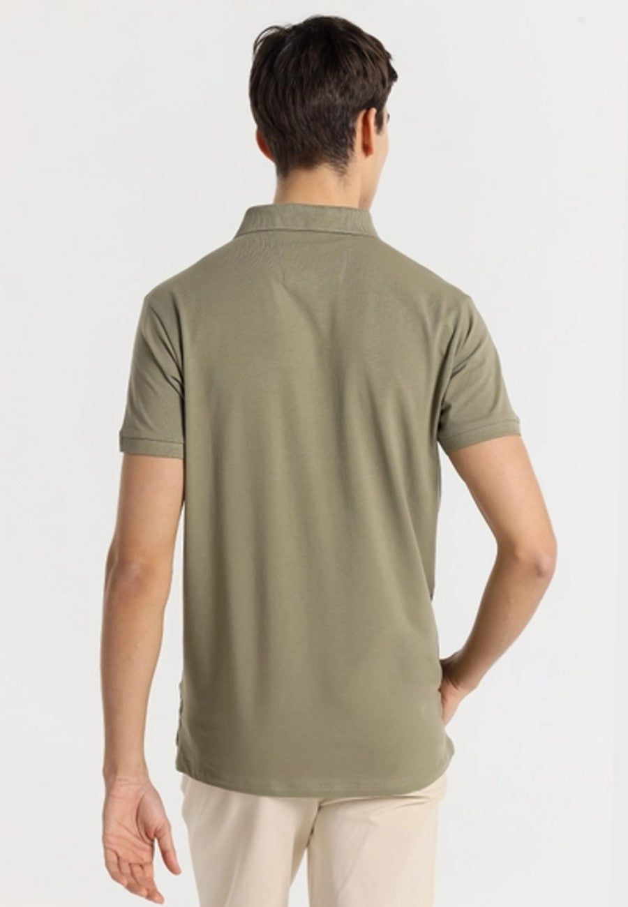 Polo de hombre de manga corta Verde sport