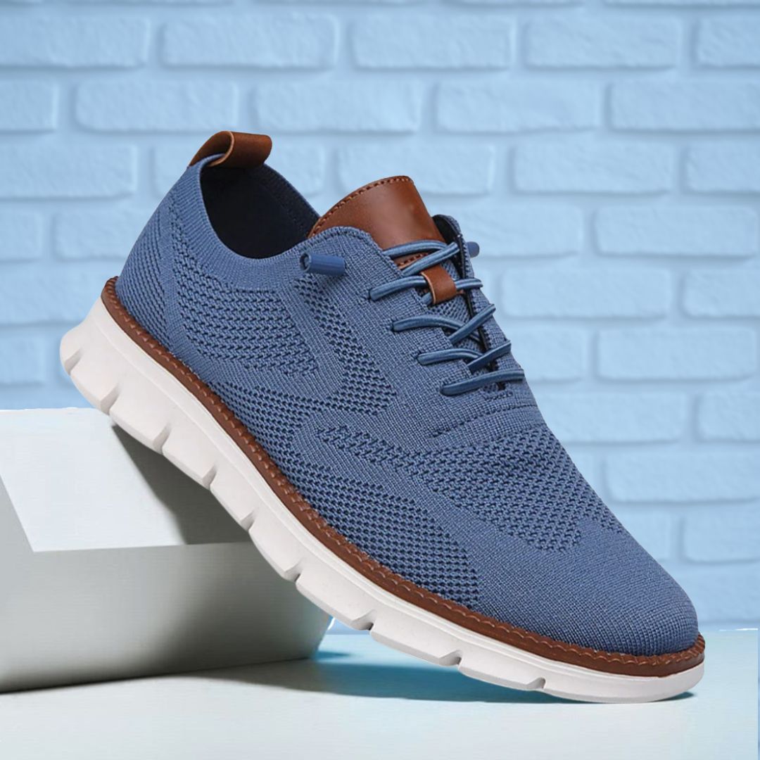 Ultrabequeme, atmungsaktive Schuhe: Blau-weiß