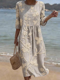 Informelles Damenkleid mit Blumenmuster.