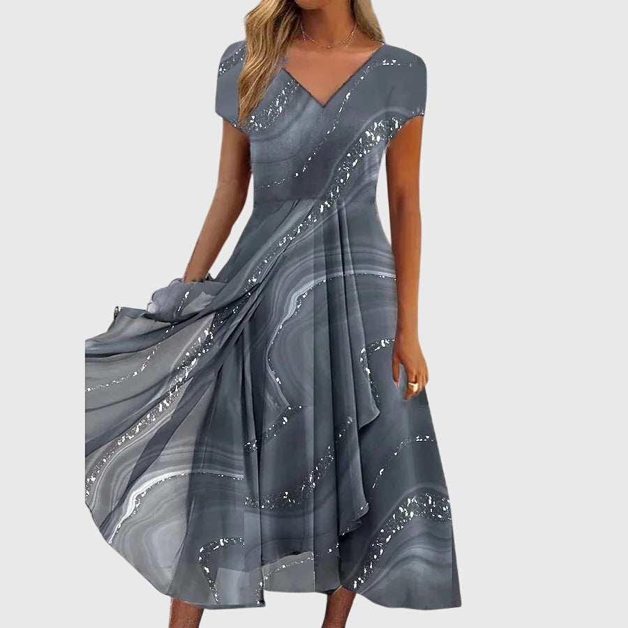 BEATRIZ | FLIESSENDES MIDI-KLEID