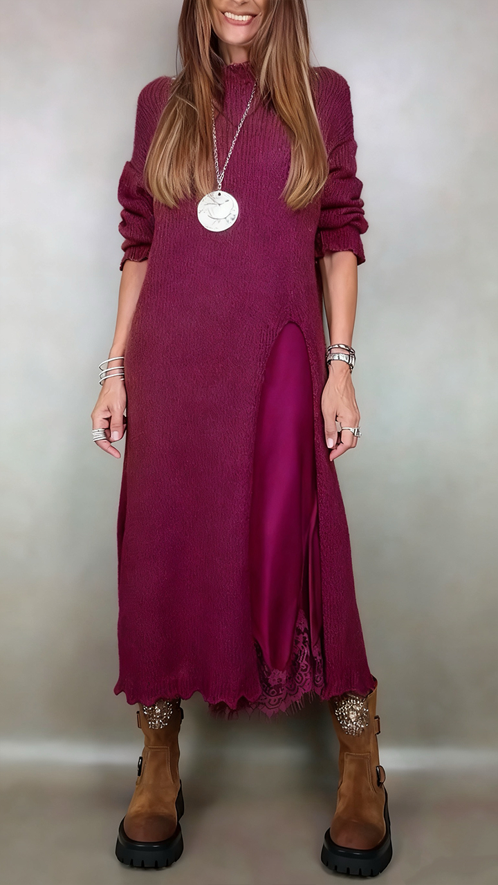 SOFÍA | KOMPLETTES UND ELEGANTES SET (LONGER PULLOVER + KLEID)