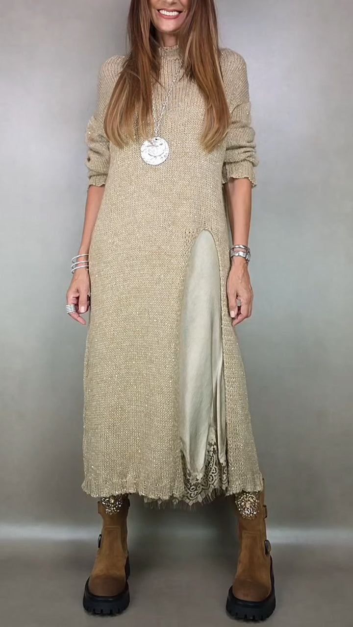SOFÍA | KOMPLETTES UND ELEGANTES SET (LONGER PULLOVER + KLEID)