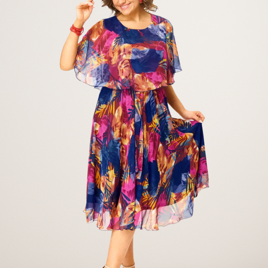 BÁRBARA | BEQUEMES CHIFFONKLEID, GROSSE GRÖSSEN