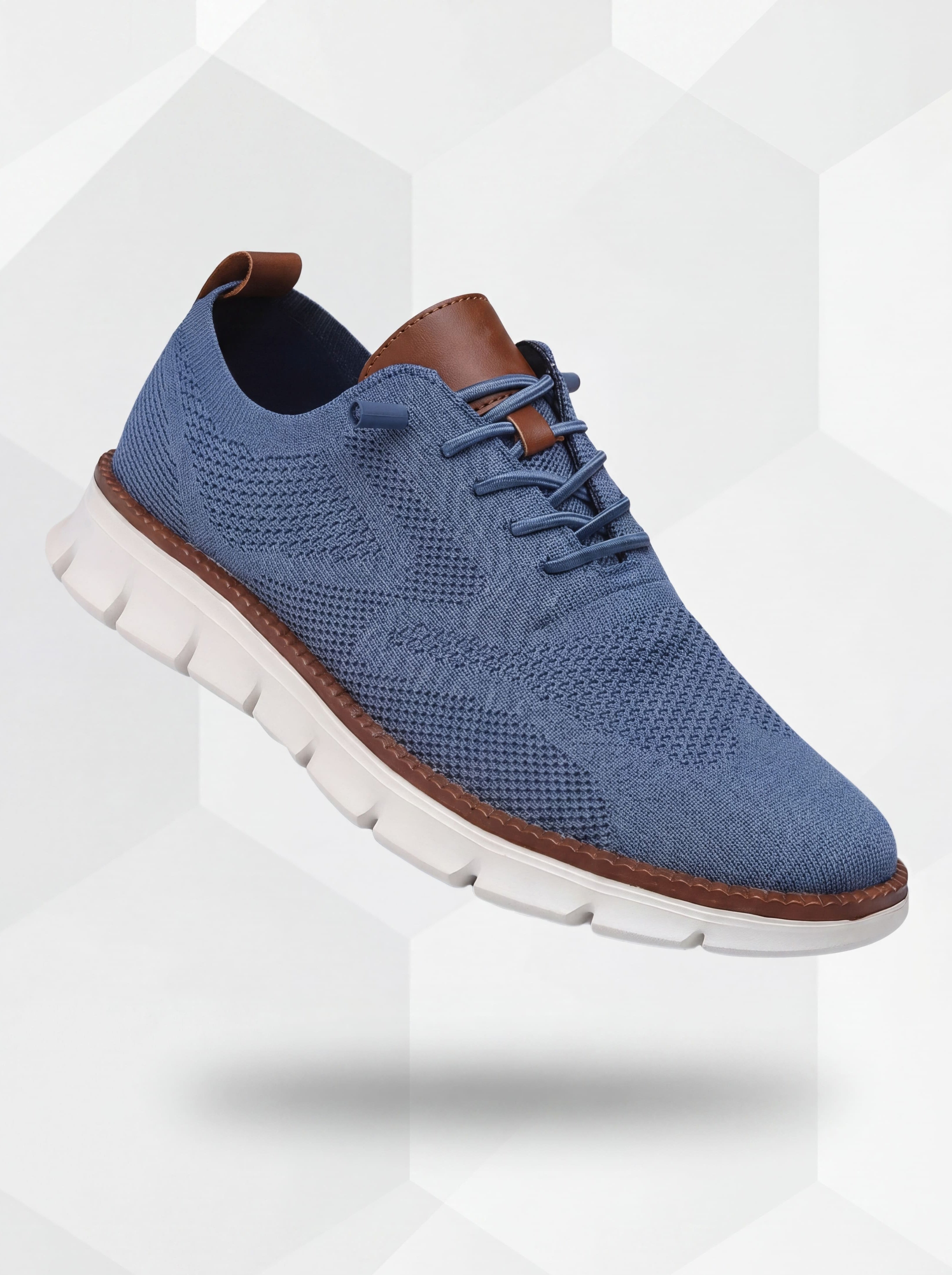 Ultrabequeme, atmungsaktive Schuhe: Blau-weiß