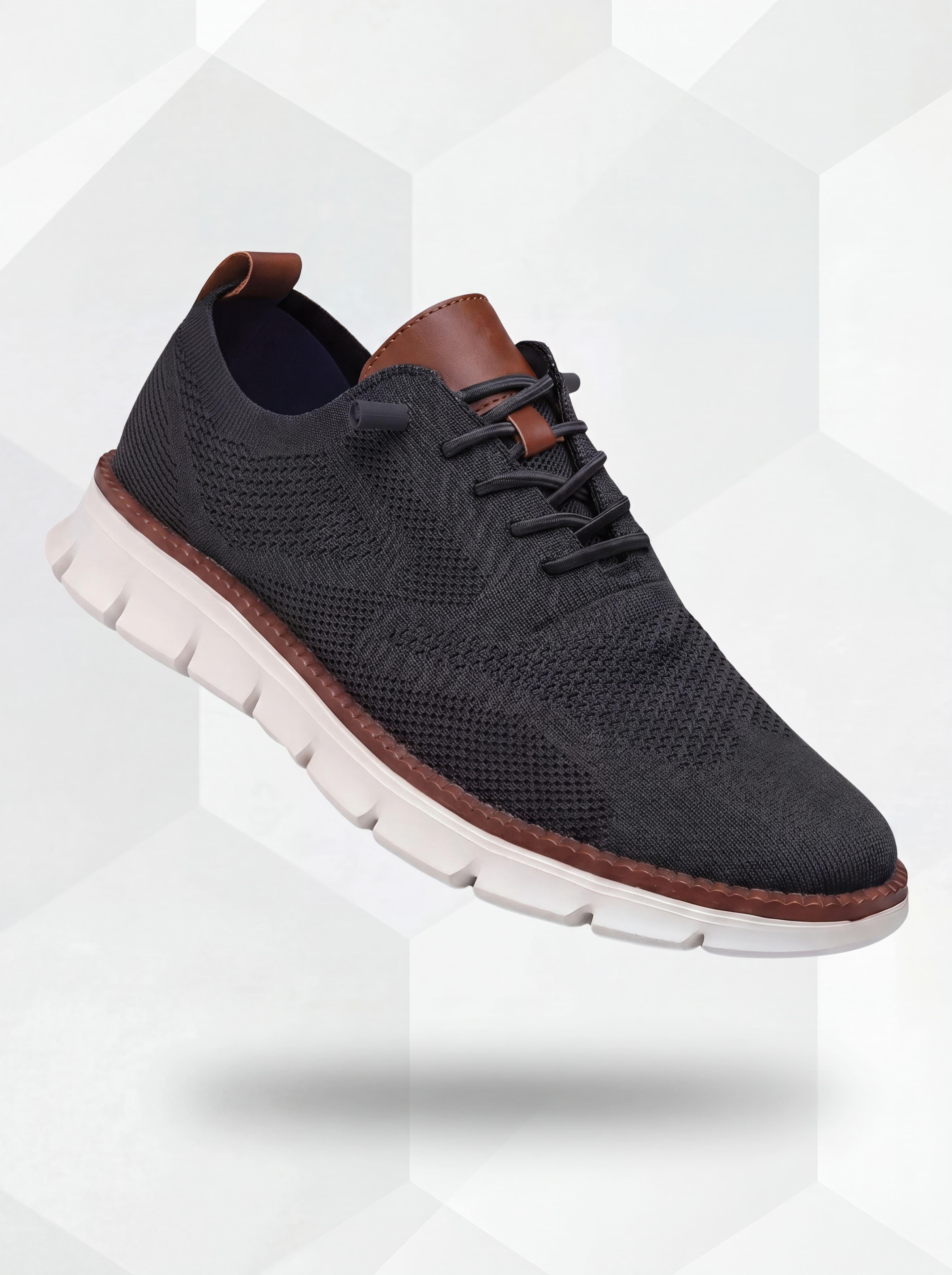 Ultrakomfortable, atmungsaktive Schuhe: Schwarz-Weiß