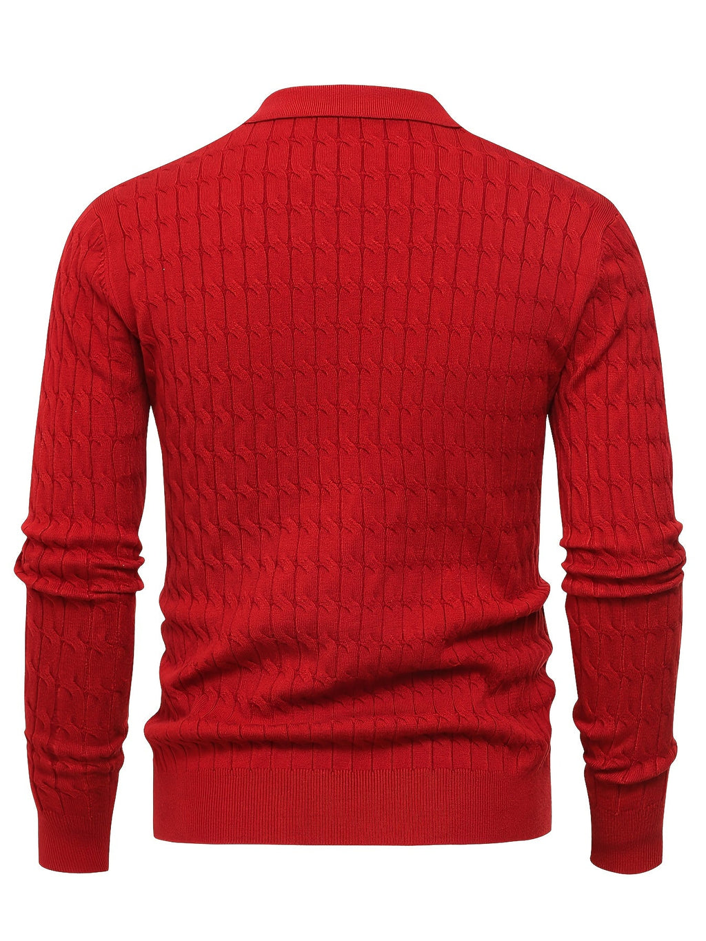 Suéter de cuello polo para hombre