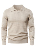 Suéter de cuello polo para hombre