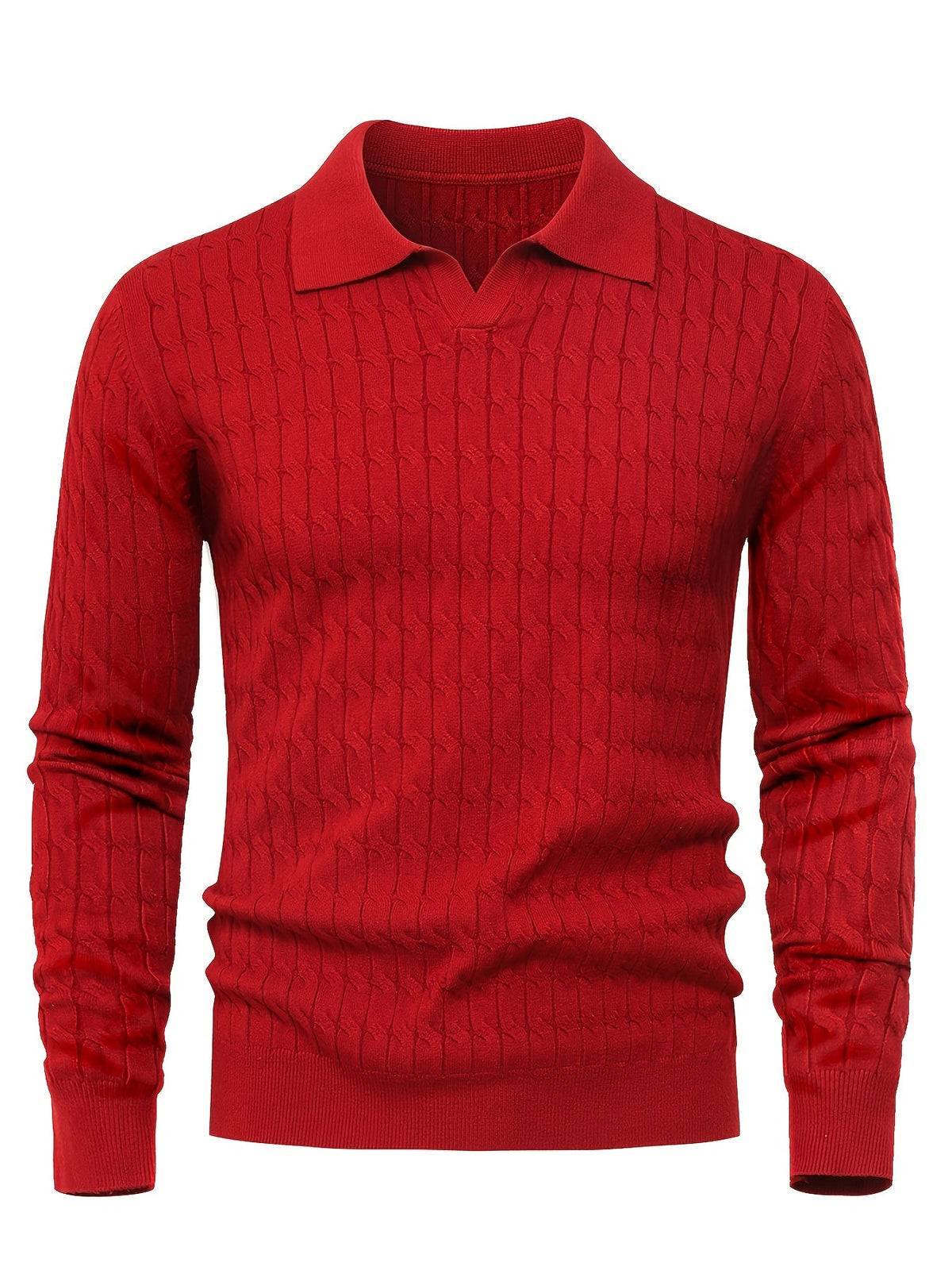Suéter de cuello polo para hombre